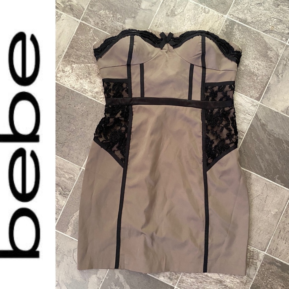 ✨2B Bebe Strapless Corset Mini Dress✨